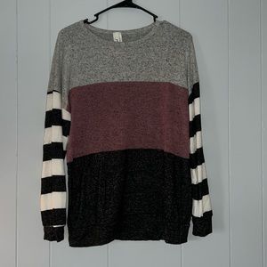 Color block long sleeve